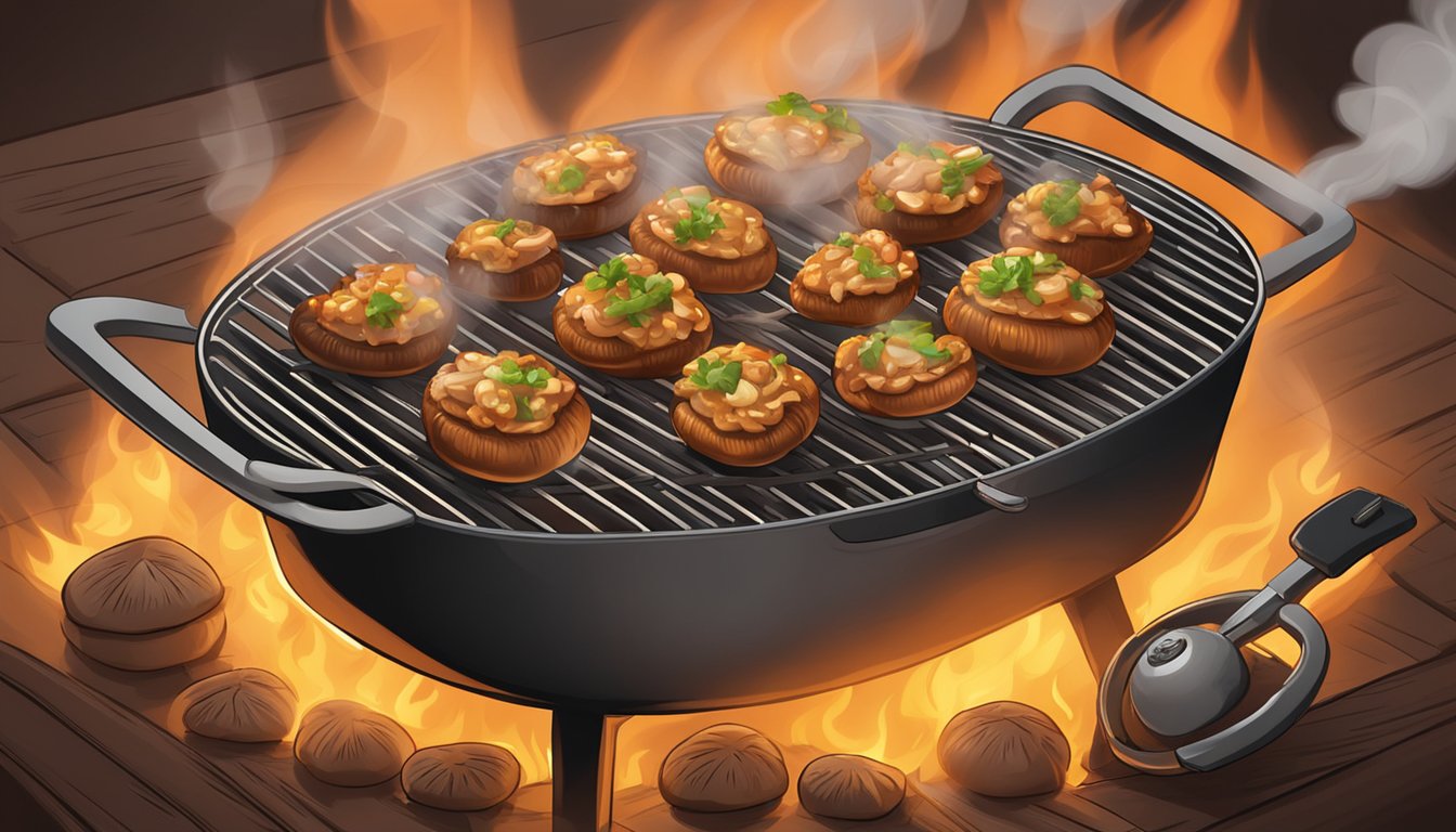 Lone Star Sizzle: Texas-Style Grilled Stuffed Mushrooms