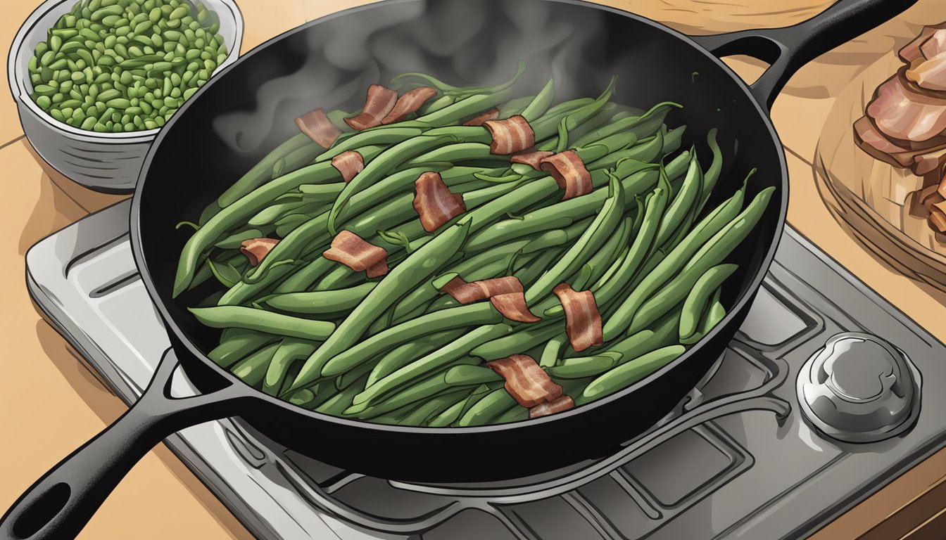 Lone Star Greens: Bacon-Kissed Bean Magic