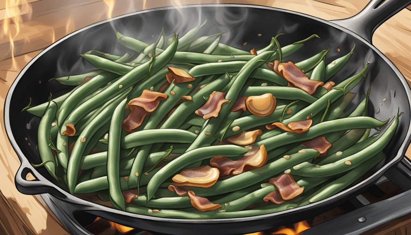 Lone Star Sizzle: Bacon-Kissed Green Beans