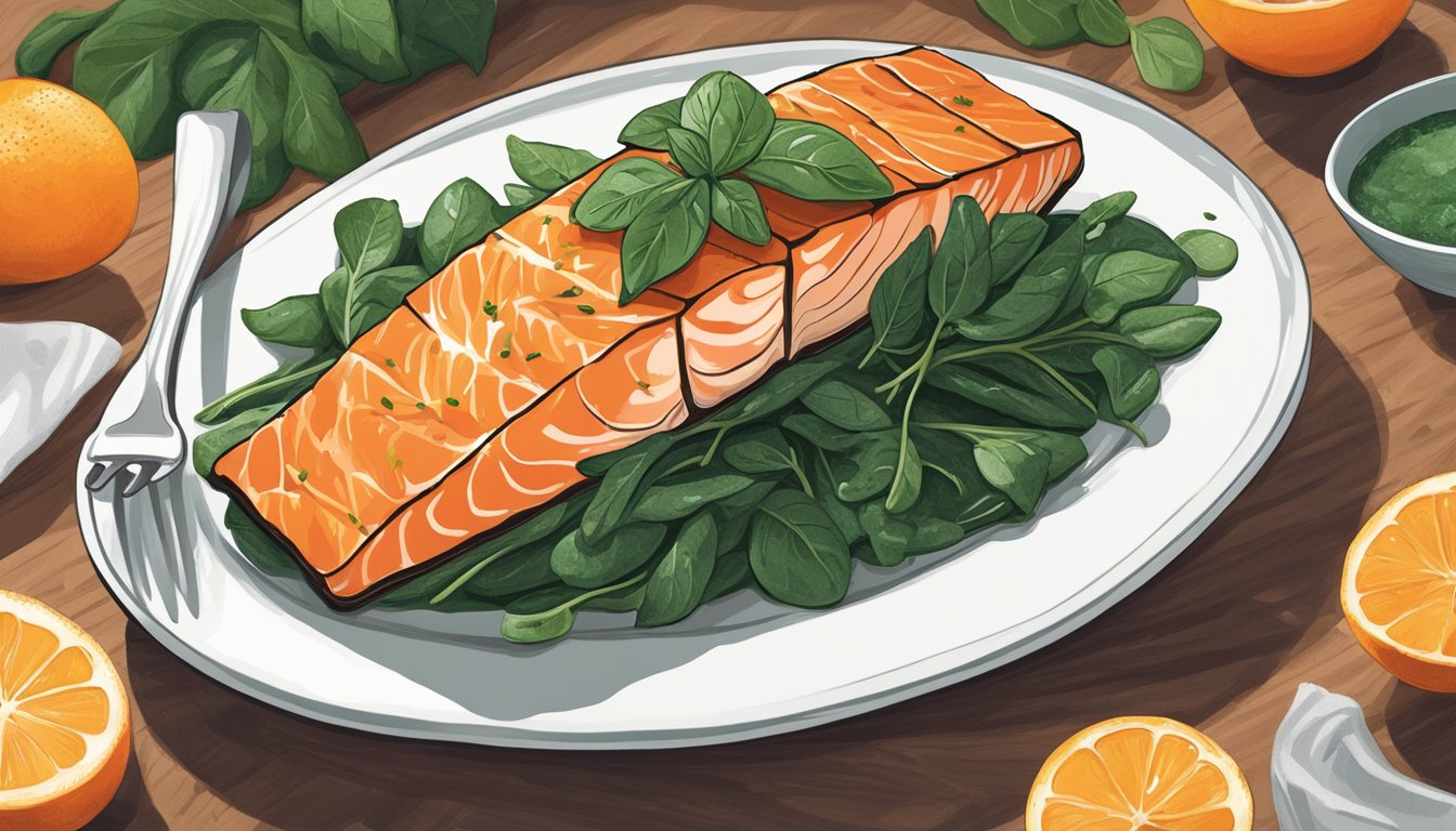 Lone Star Citrus Splash: Texas Orange-Mint Salmon