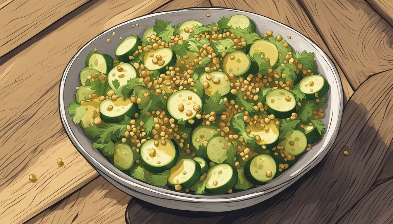 Lone Star Crunch: Texan Cucumber-Mustard Zest